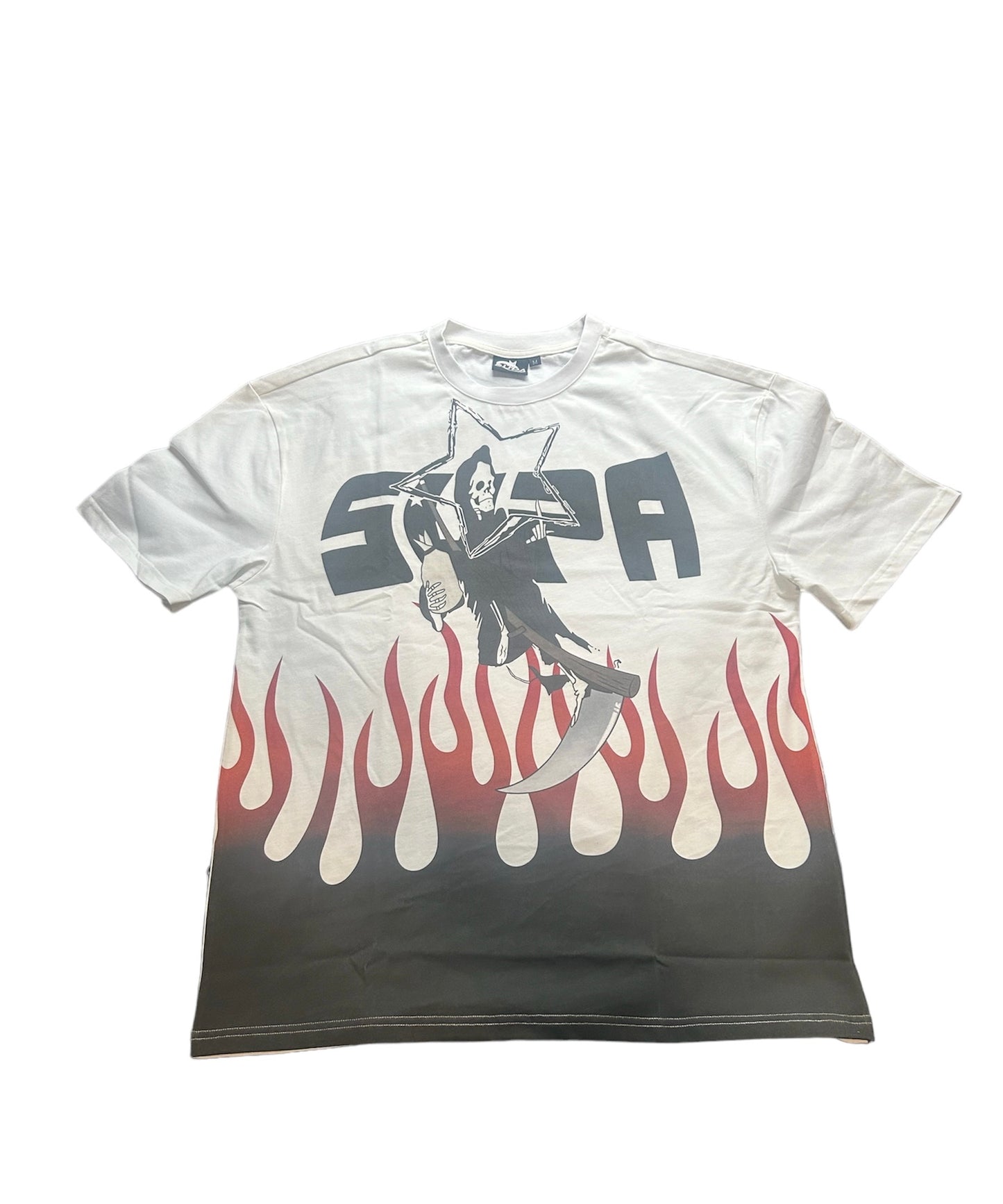 White Oversized Reaper Shirt